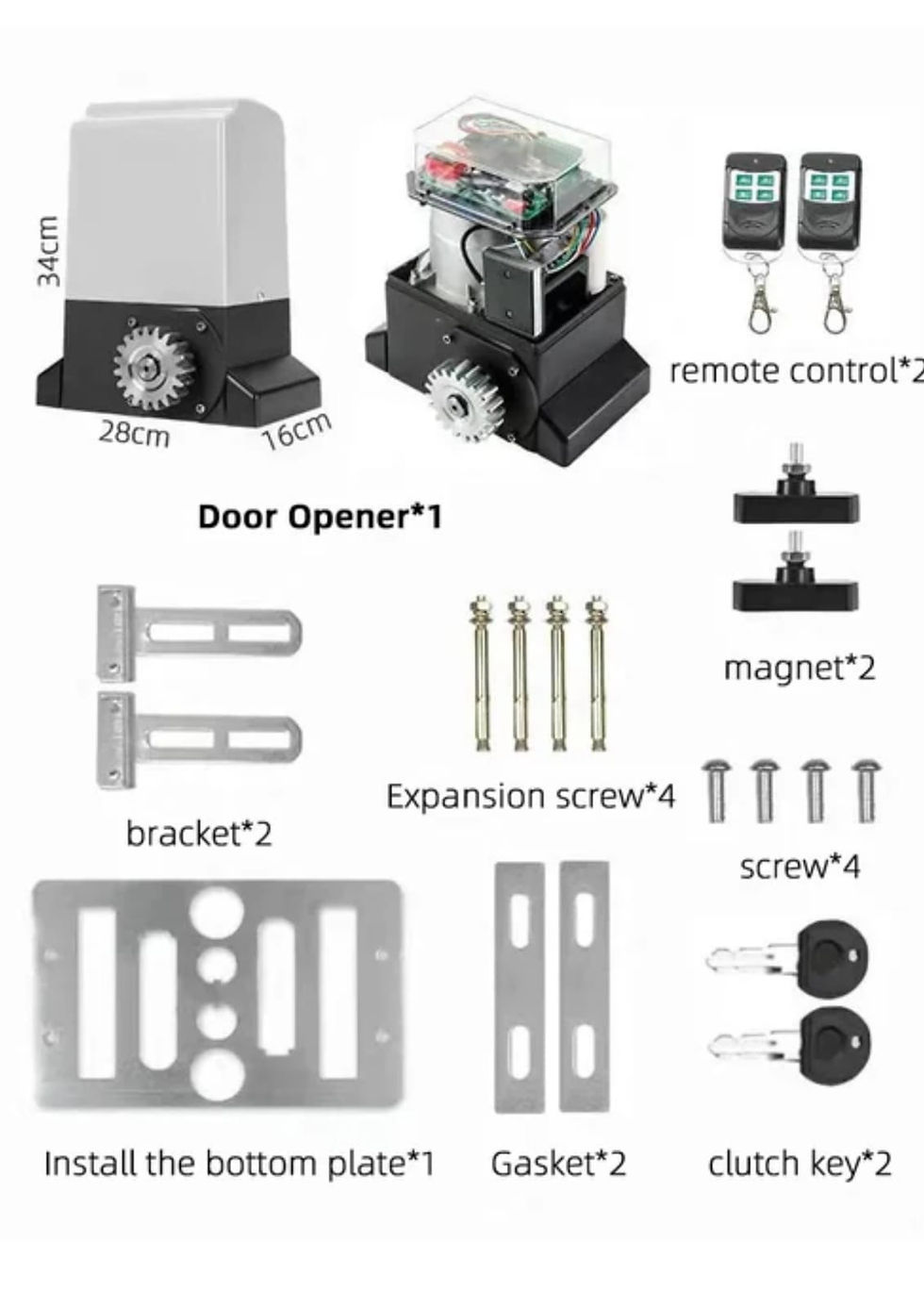 Thumbnail: Sliding Gate Motor SL950K with 2 Remotes & Safety Photocells