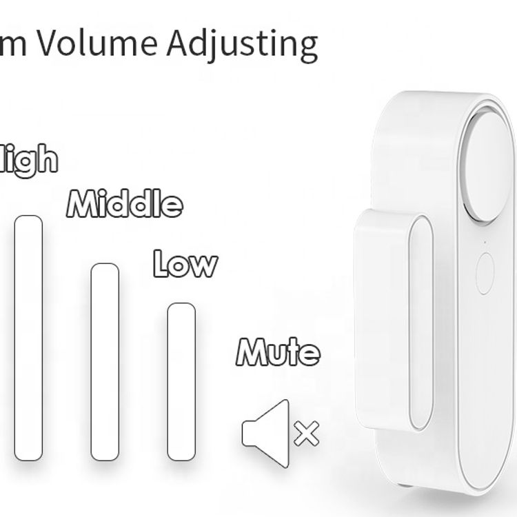 Thumbnail: WiFi Smart Door/Window Siren, Adjustable, Alexa/Google