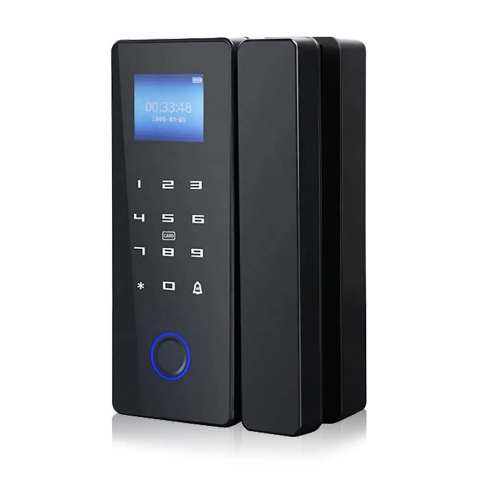 Thumbnail: Smart Glass Door Lock WiFi Fingerprint PIN App Control K618