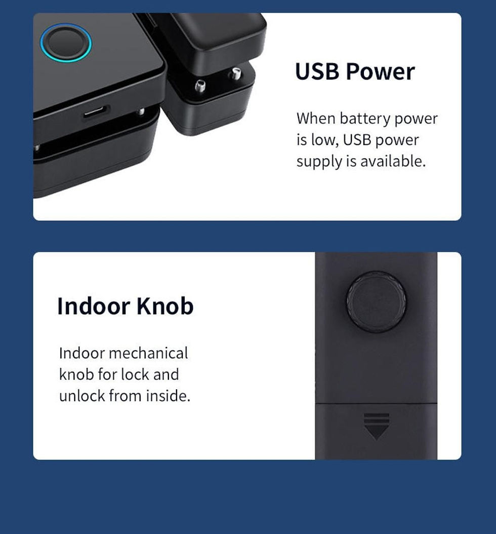 Thumbnail: TTLock Smart Glass Door Lock for Sliding Glass Doors M170