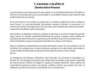 Resultado del test de Carácter