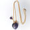 Thumbnail: Necklace Perfume bottle heart Amethyst