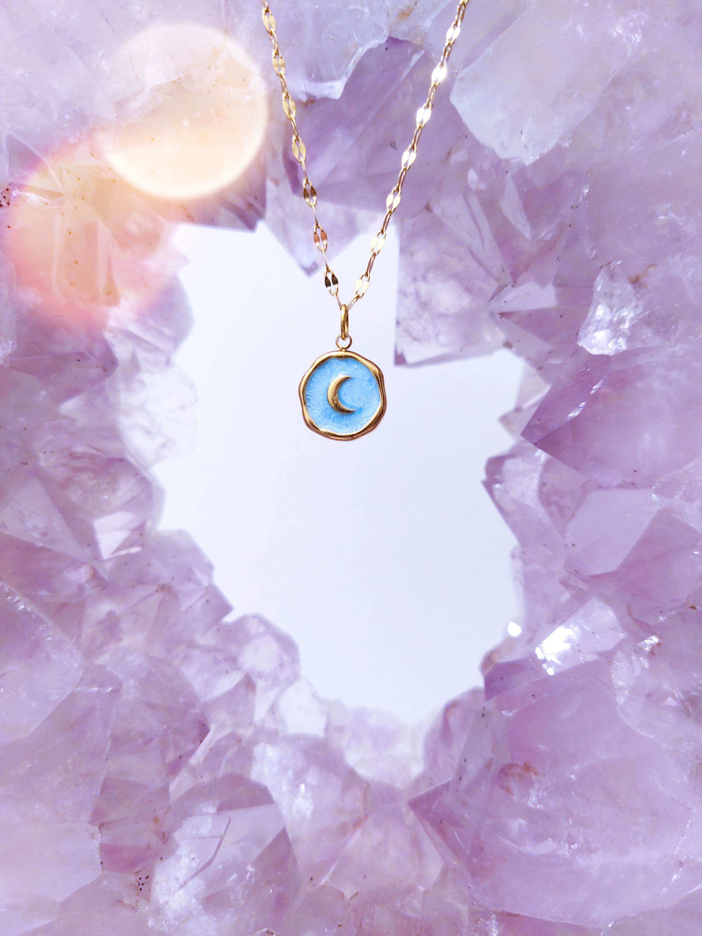 Vergulde RVS ketting Divine Feminine