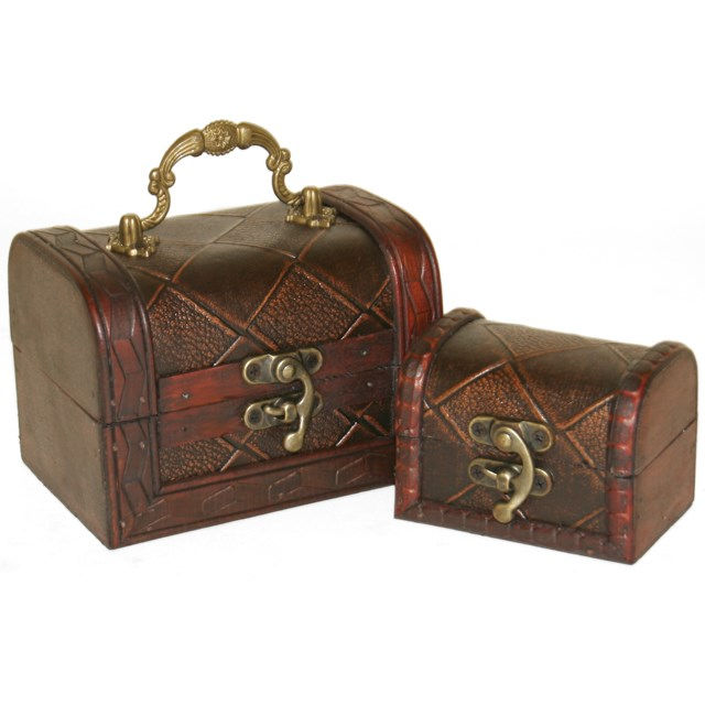 SET OF 2 TRINKET CHESTS