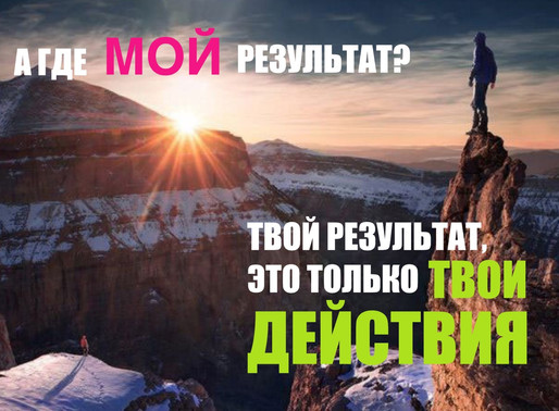 Что такое результат и как его добиваться? Формула успеха!