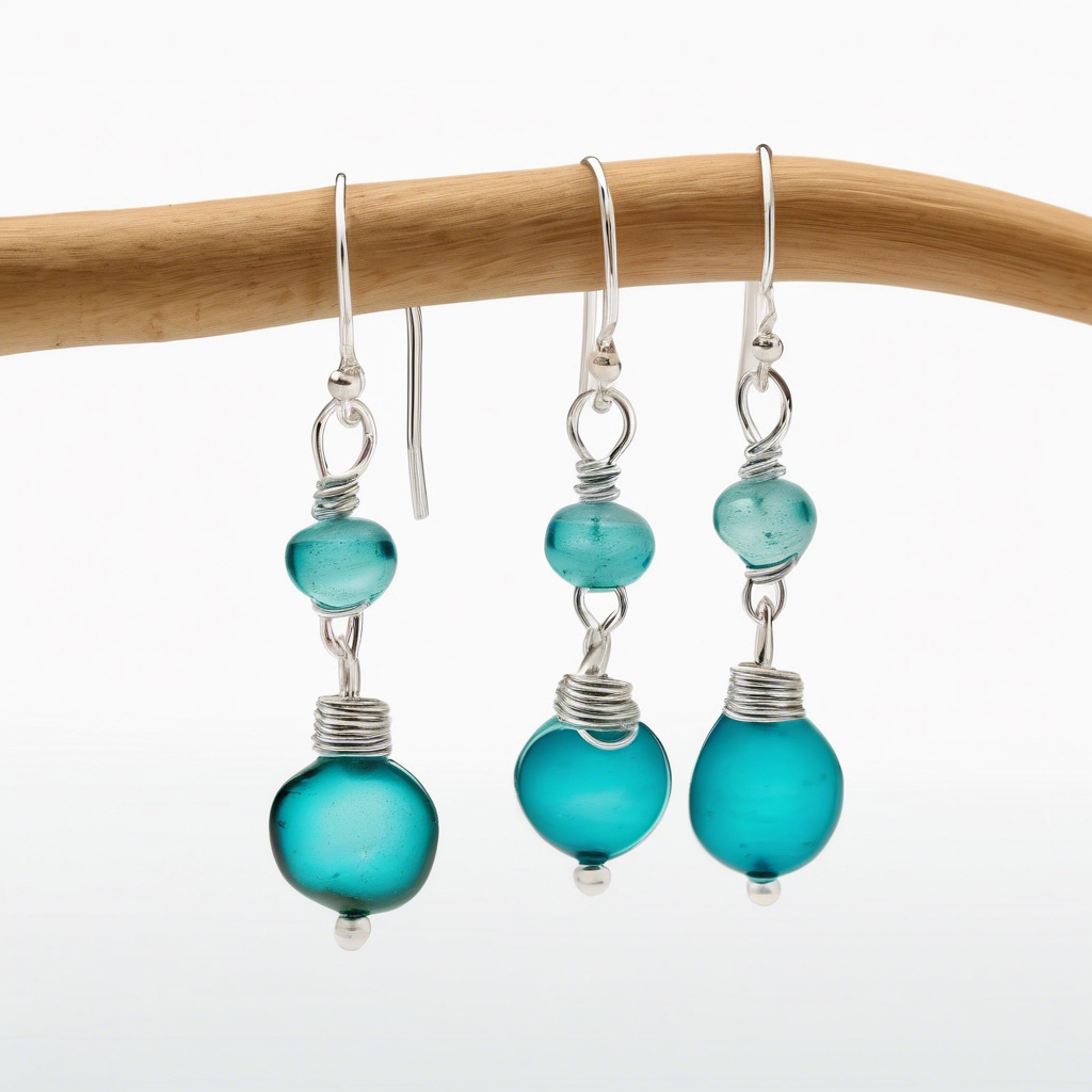 Recycled Glass Earrings