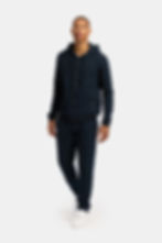 Thumbnail: ZIP HOODIE WITH POCKETS NAVY
