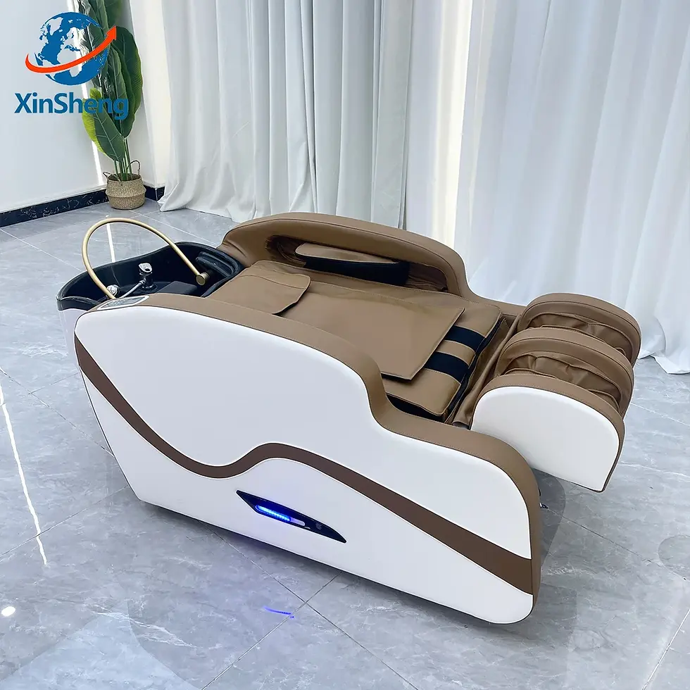 Thumbnail: XinSheng Professional Electric Massage Bed Head SPA Salon Massage Table Hair Was