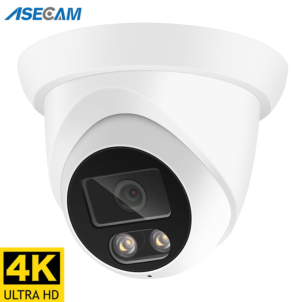 Thumbnail: New 4K 8MP IP Camera Audio Outdoor POE H.265 Onvif Wide Angle 2.8mm AI Color Nig