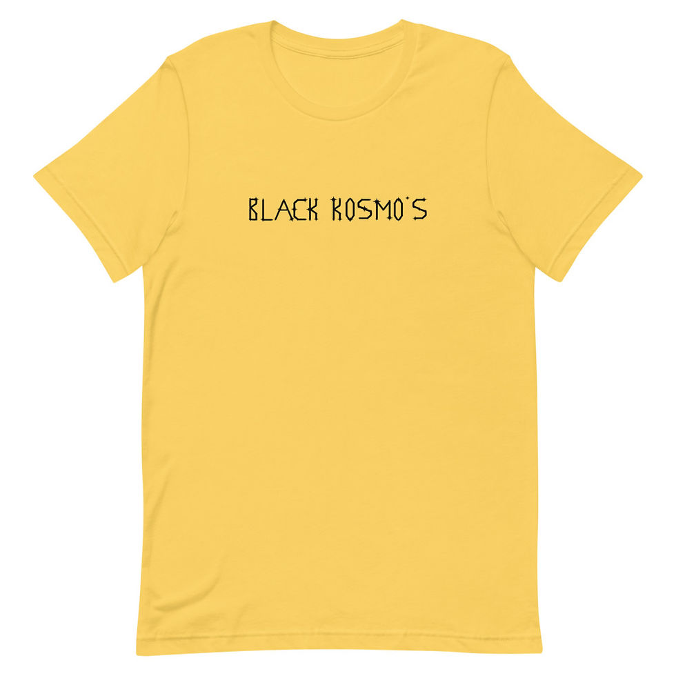 Thumbnail: Black Kosmo's Shirt (Inverted Colors and Wording)