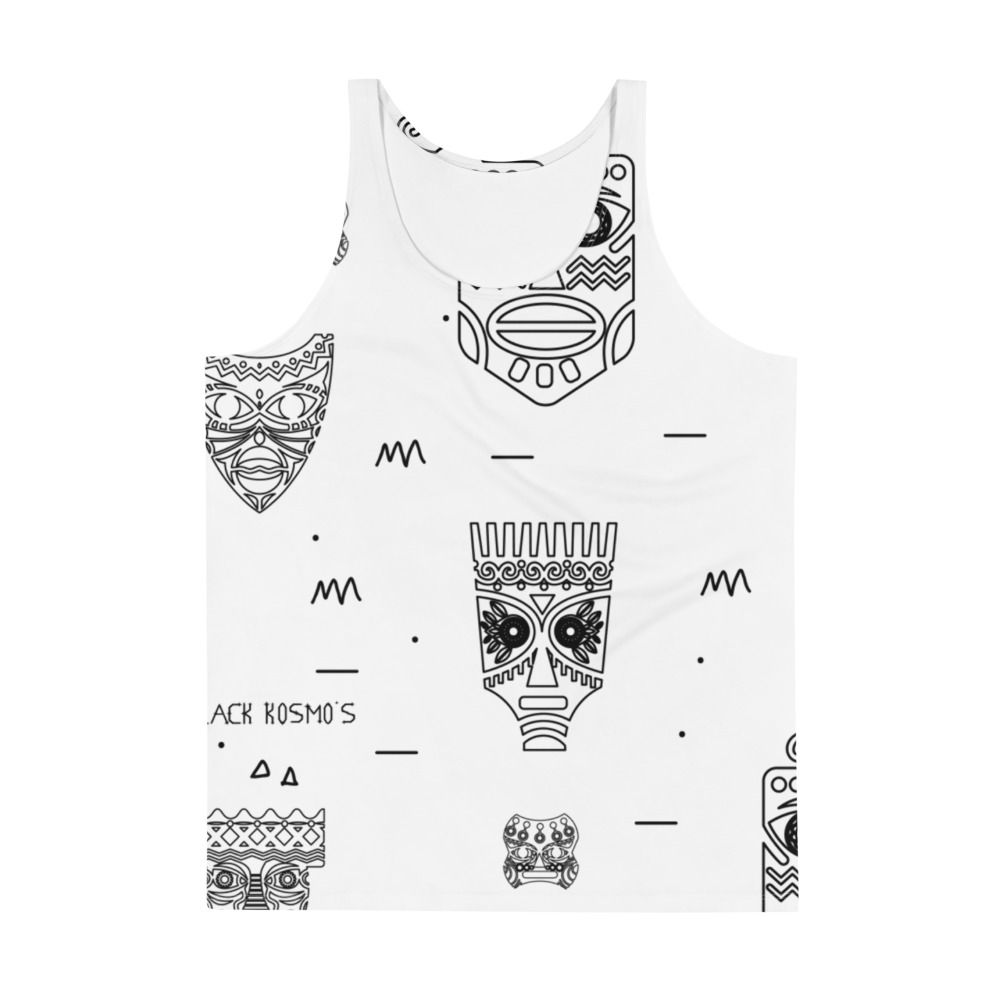 Tribal Tank Top (White & Black)
