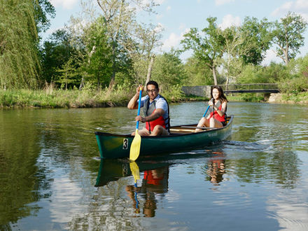 Paddling with Big Muddy Adventures at the Boathouse at Forest Park.