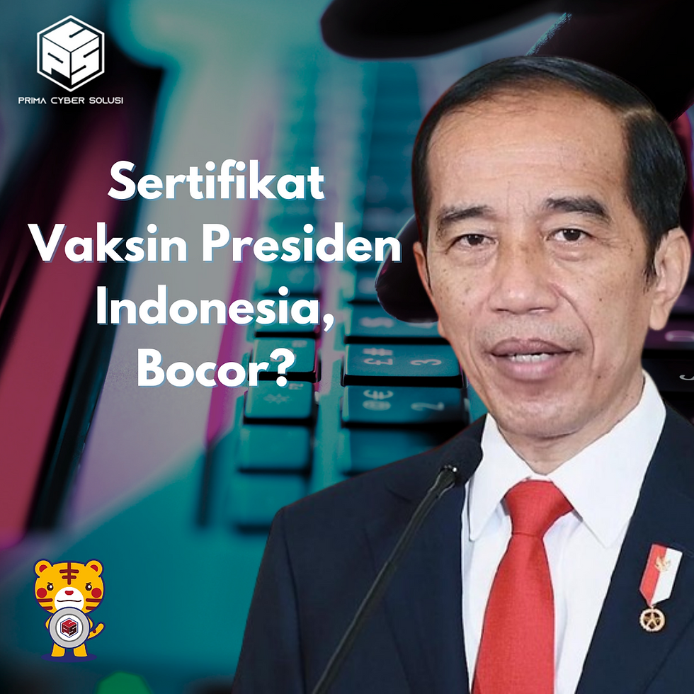 Sertifikat Vaksin Presiden Indonesia Bocor