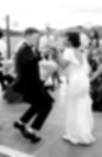 Bride and Groom dancing at their wedding reception