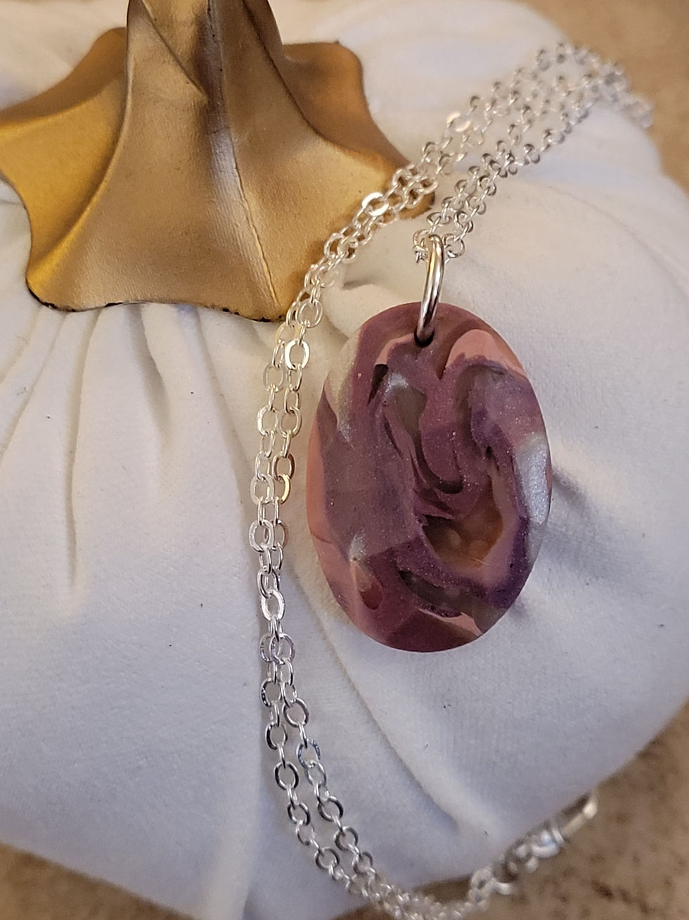 Thumbnail: Oval Gemstone Necklace