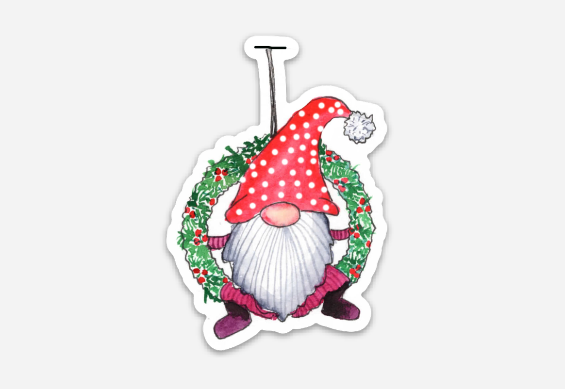 Sticker - Gnome (Red) - ACW308