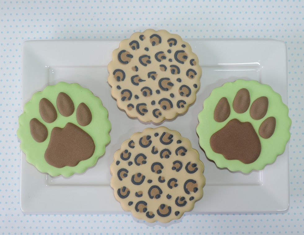 Biscoitos Foot Print e Animal Print