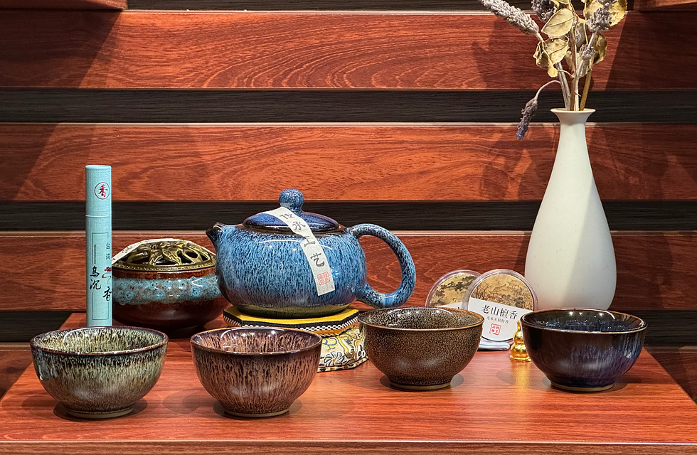 Thumbnail: Jun Kiln Tea & Incense Ceremony Set