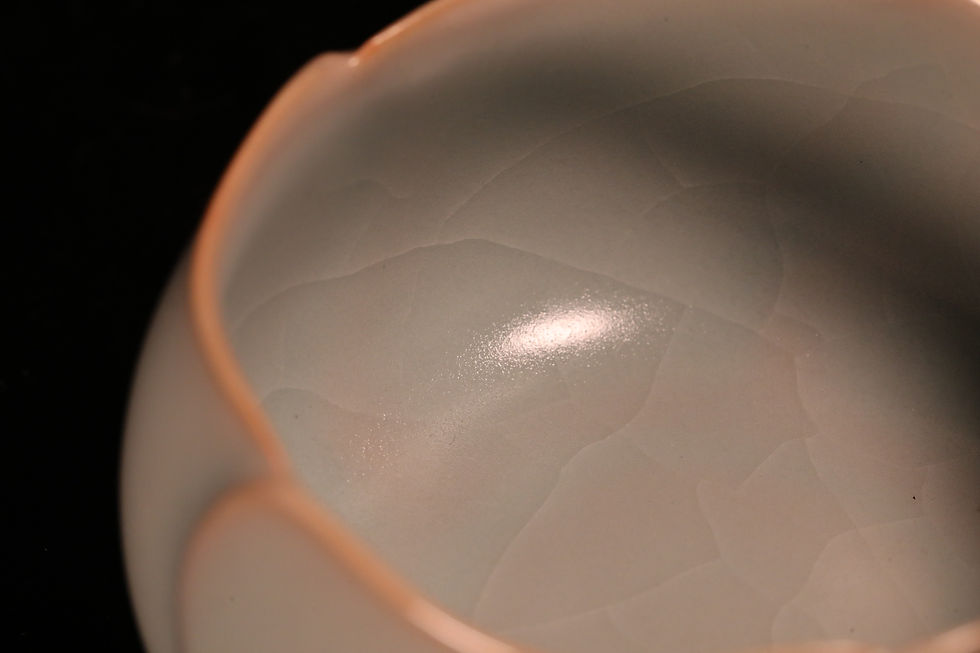 Thumbnail: Ru-Ware Sky-Blue Lotus Cup