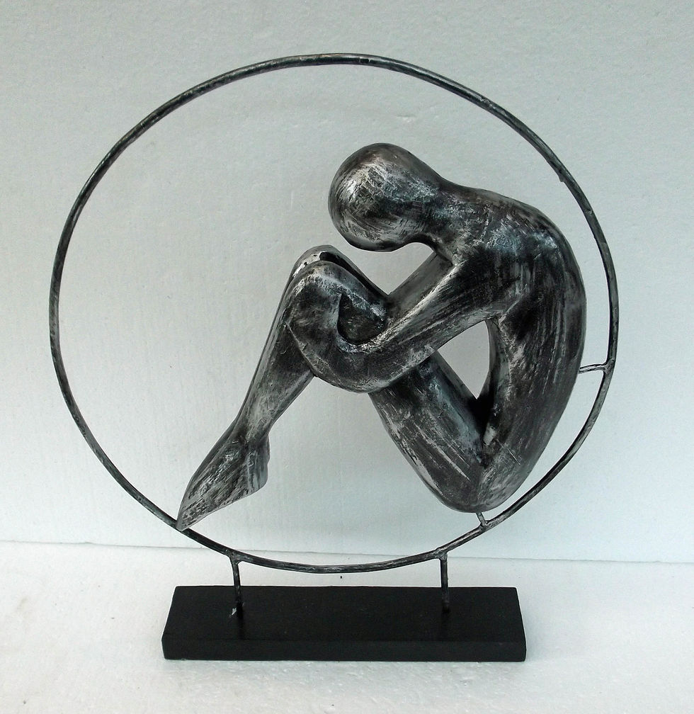 Thumbnail: Unusual Contemporary Sitting man Ornament