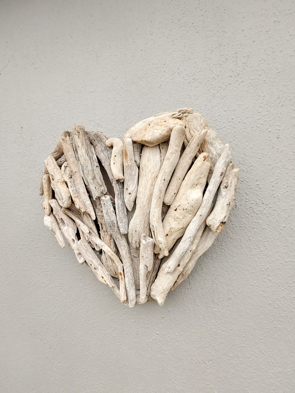 Thumbnail: Whitewash Driftwood Heart Wall Plaque 35cm