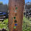 Thumbnail: Large Reclaimed Teak and Glass Garden sculpture 100cm