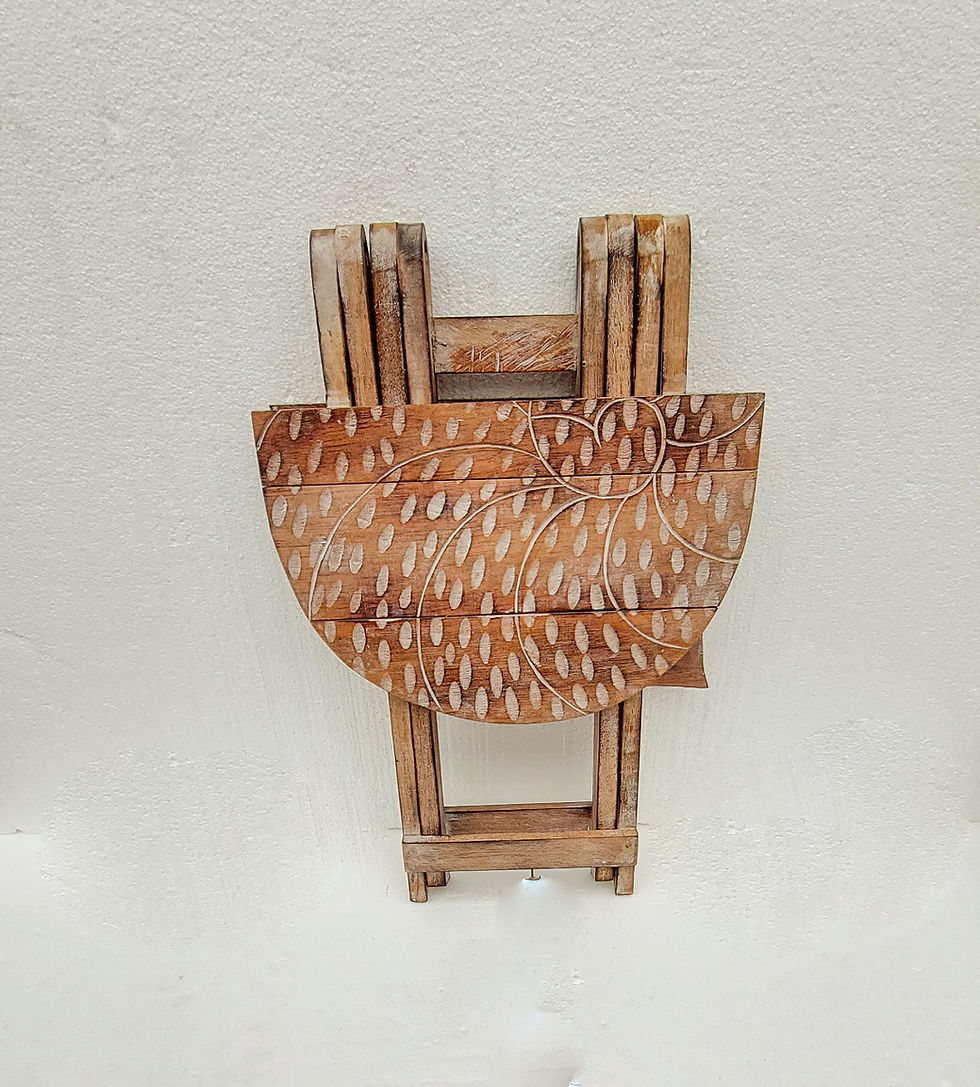 Thumbnail: Nautilus Table Shabby chic Wash Folding Tall Snail Table