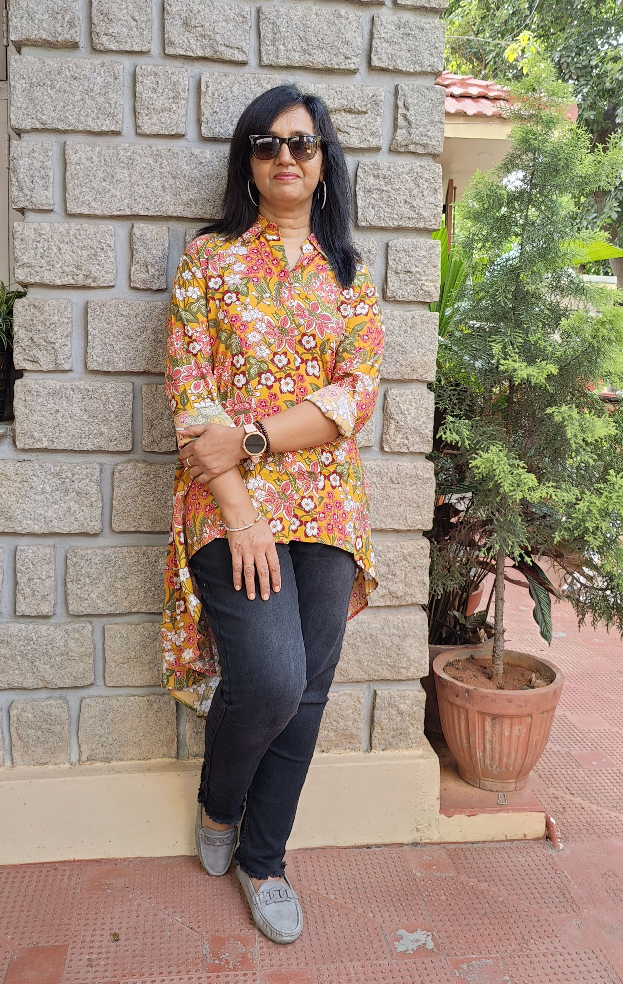 Tie High Low Shirt Boho