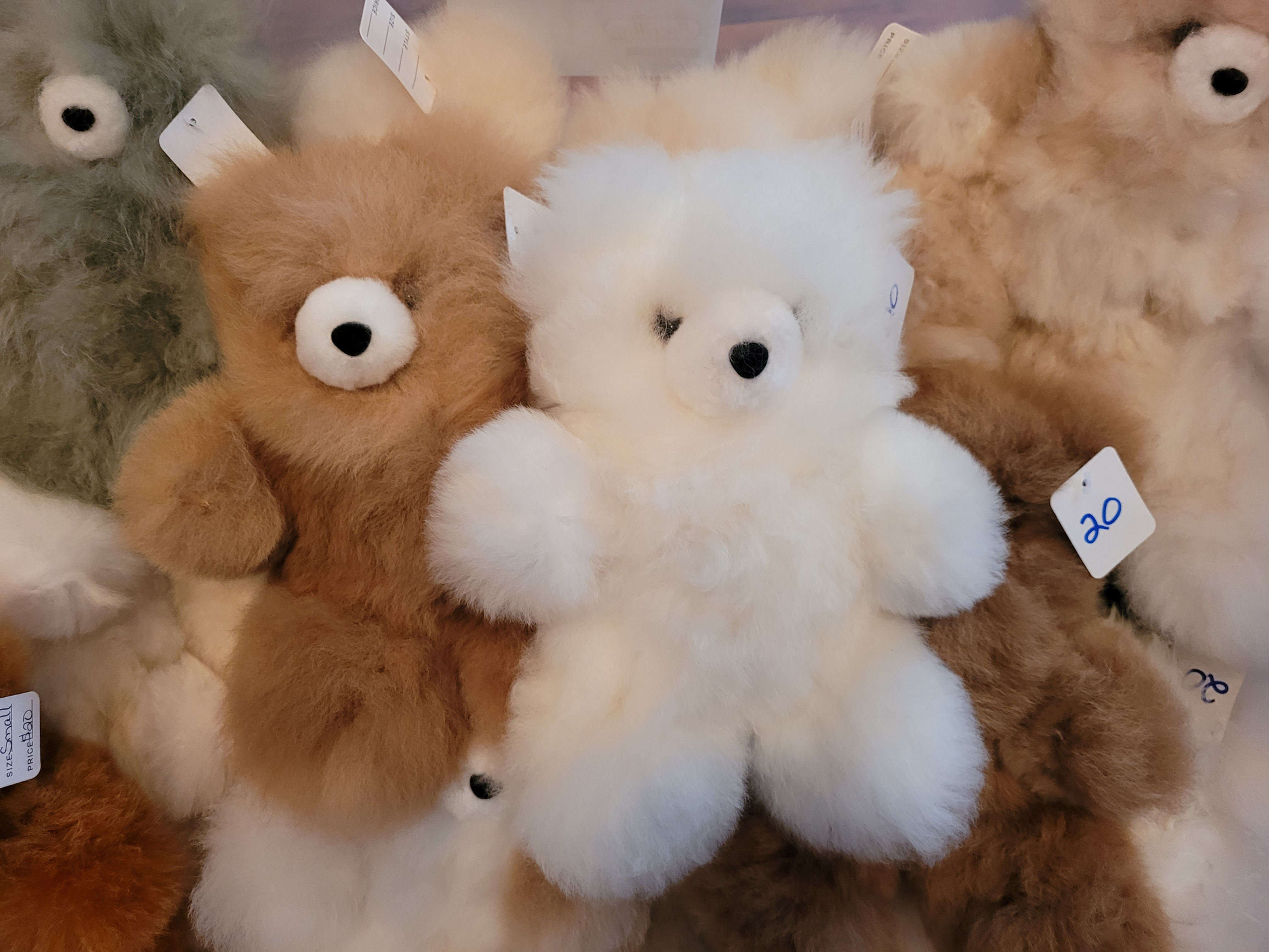 alpaca stuffed teddy bear alpaca fibers