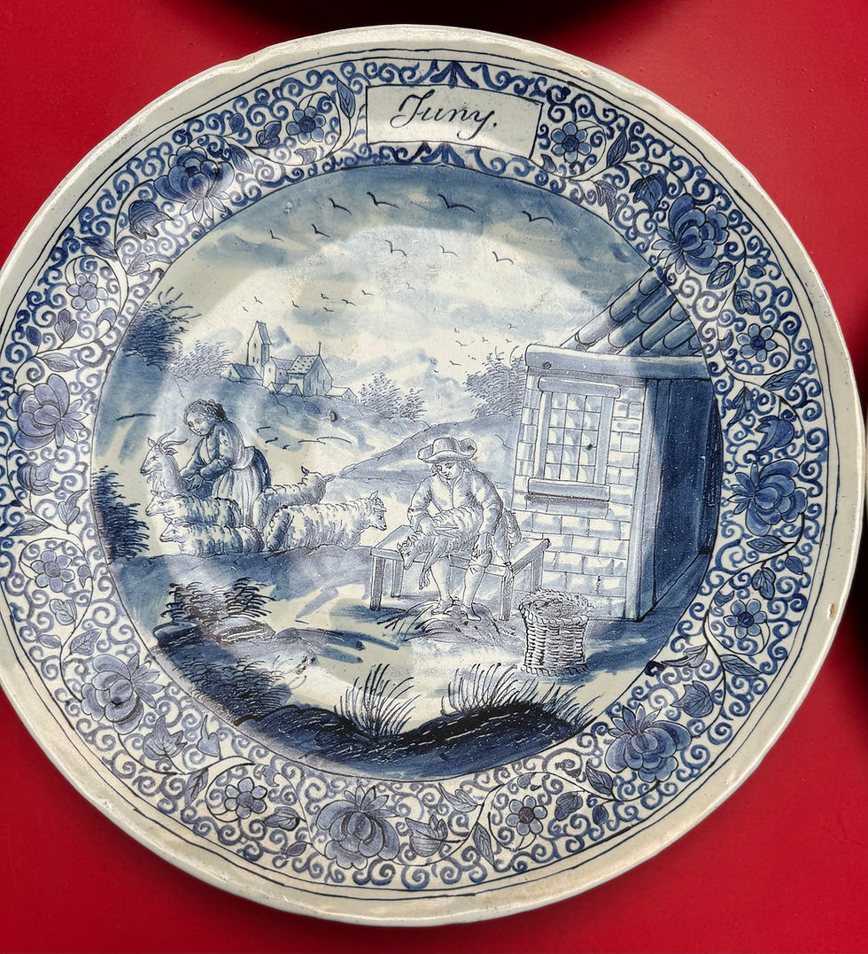 Thumbnail: 12 Dutch Calendar Plates