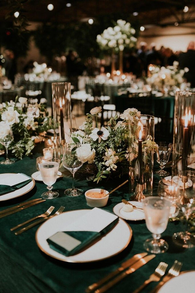 addobbo matrimonio 2026 verde smeraldo e oro
