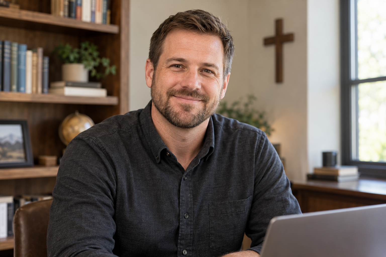 Illustrative stock portrait; not a photograph of Chris Alvarez