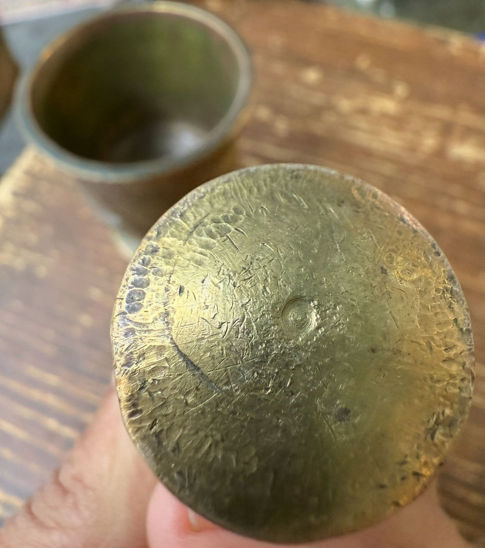 Miniature : Mortier Laiton doré 