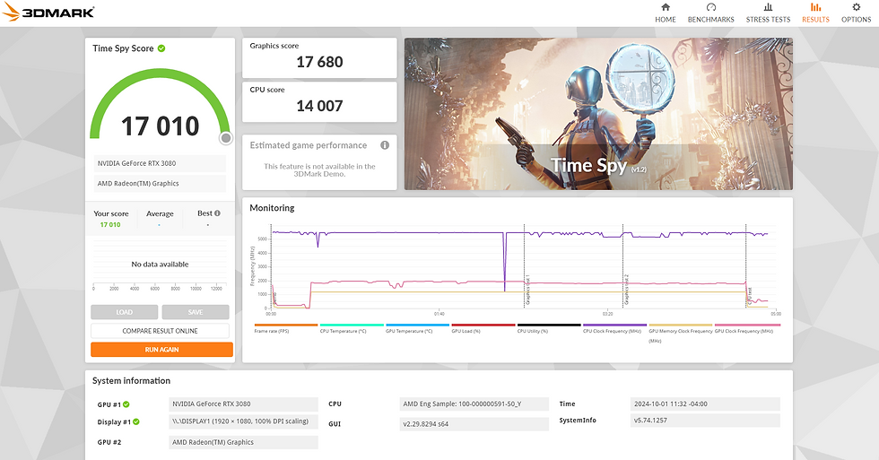 Thumbnail: Gaming PC - RTX 3080, Ryzen 7 7700X, 32GB DDR5, 1TB NVMe