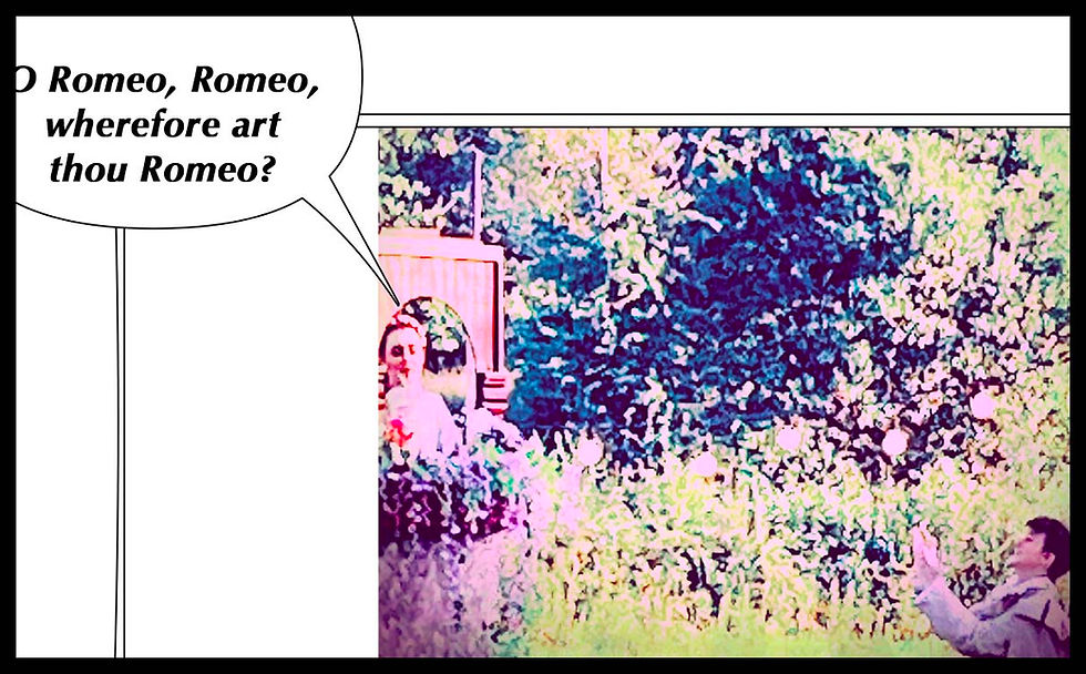 Tess Edmonds (Juliet) and Sean Day (Romeo) in Romeo and Juliet