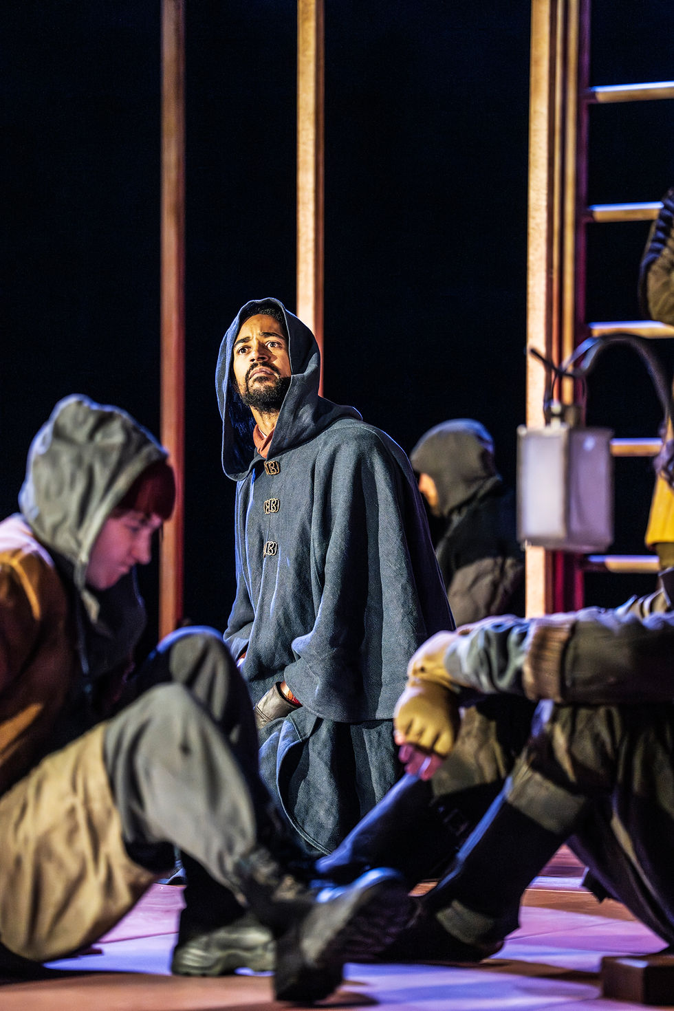 Actor Alfred Enoch in Henry V