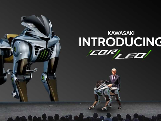 apresentação da Kawasaki robô Corleo