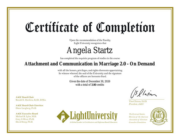 AACC certificate attachment and communication