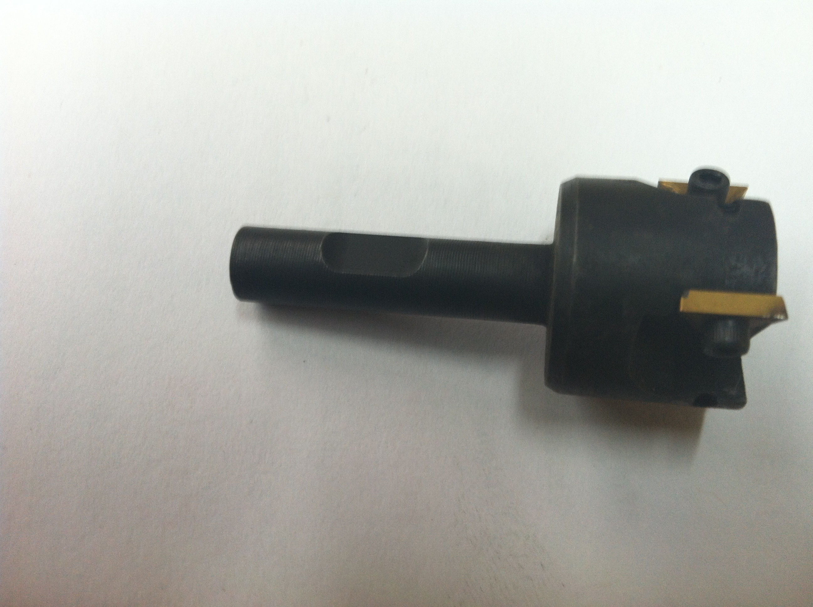 Mini Indexable Face Mill 1" dia, 3/8" Shank