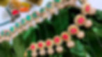 Mango Leaf (Aam Pata) Pink and Green Double Sided Pichwai Hanging (Toran)
