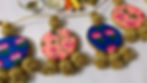 Pink and Blue Double Side Toran with Big Motif Hangings