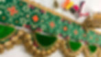 Green and Red Double Sided Patola Bandarwal (Toran)