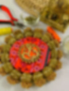 Ganesha Pichwai Red Mini Coaster (5 inch)