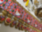 Orange and Blue Double Sided Pichwai Bandarwal (Toran)