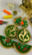 Green Ganesha Door Hanging (11 Inch)