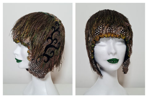 Feather Accessories, Feather Hat, Joy By Oriana Curti, headpiece