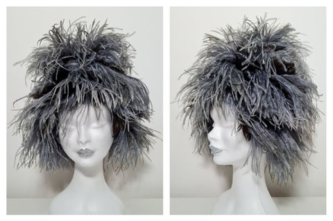 Feather Accessories, Feather Hat, Joy By Oriana Curti