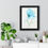 Thumbnail: Blue Grades - Watercolor Flower Framed Vertical Poster