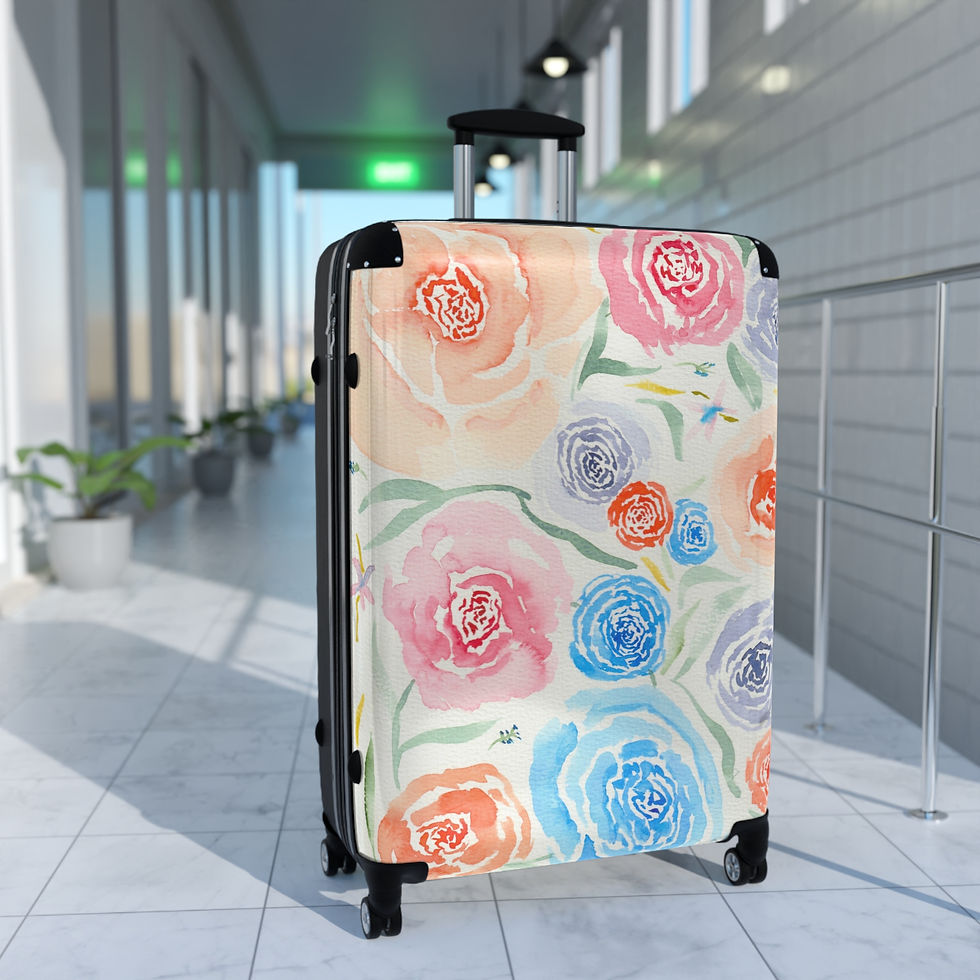 Thumbnail: Pretty Party Bouquet Suitcase – Travel in Style with Bold, Artistic Flair