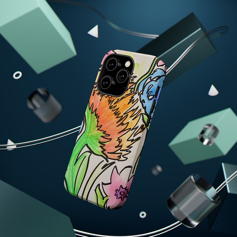 Thumbnail: Magnetic Tough Cases – Soucical Style Watercolor Floral